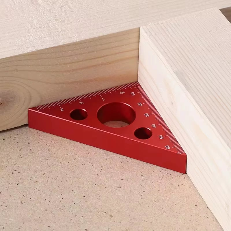 Aluminum Pocket Square - Right Angle Woodworking Layout Ruler – image 3