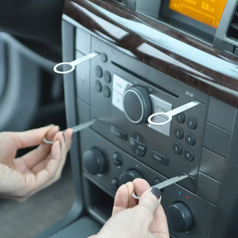 Car Radio Removal Keys – Stainless Steel Stereo Release Tool – image 3
