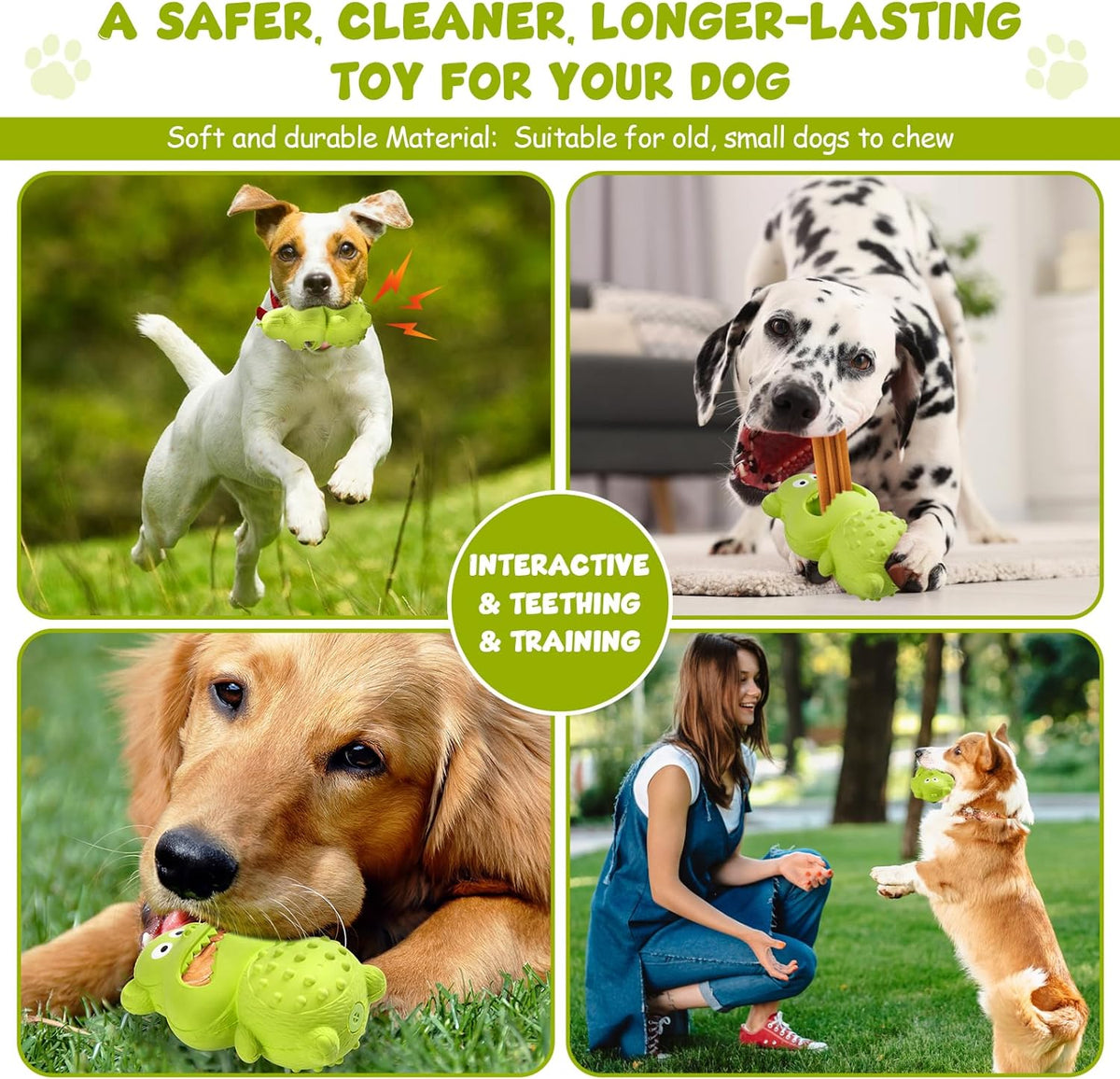 Natural Rubber Squeaky Chew Toy for Dogs – image 5