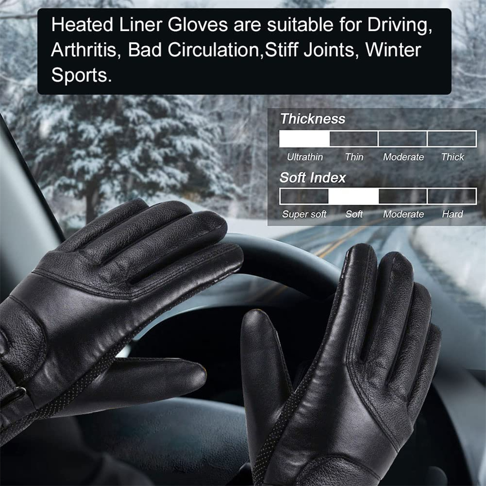 USB Heated Gloves – Touchscreen Windproof Winter Hand Warmers