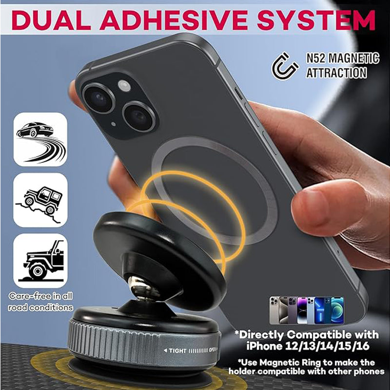 Magnetic Car Phone Mount – Vacuum Suction with 20 N56 Magnets – image 2