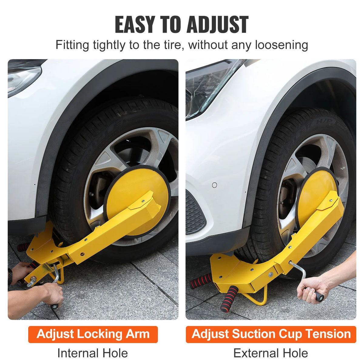 Trailer Wheel Lock Clamp, Heavy-Duty Steel Tire Boot for RVs – image 7