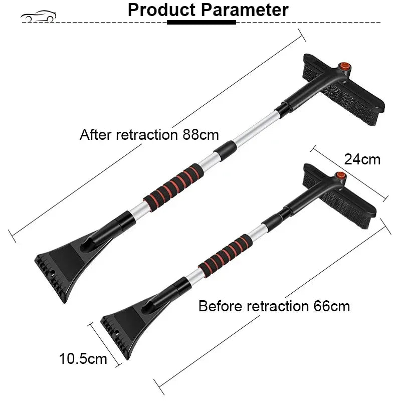 Extendable Snow Brush with Ice Scraper - Detachable Windshield Tool – image 7