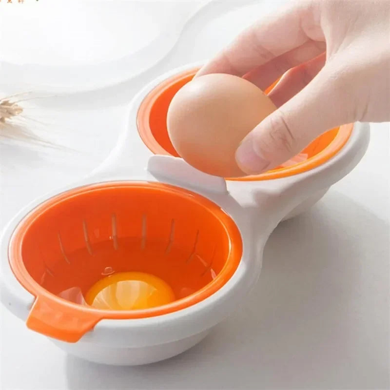 Microwave Egg Poacher – Double-Cup Quick Egg Cooker – image 2