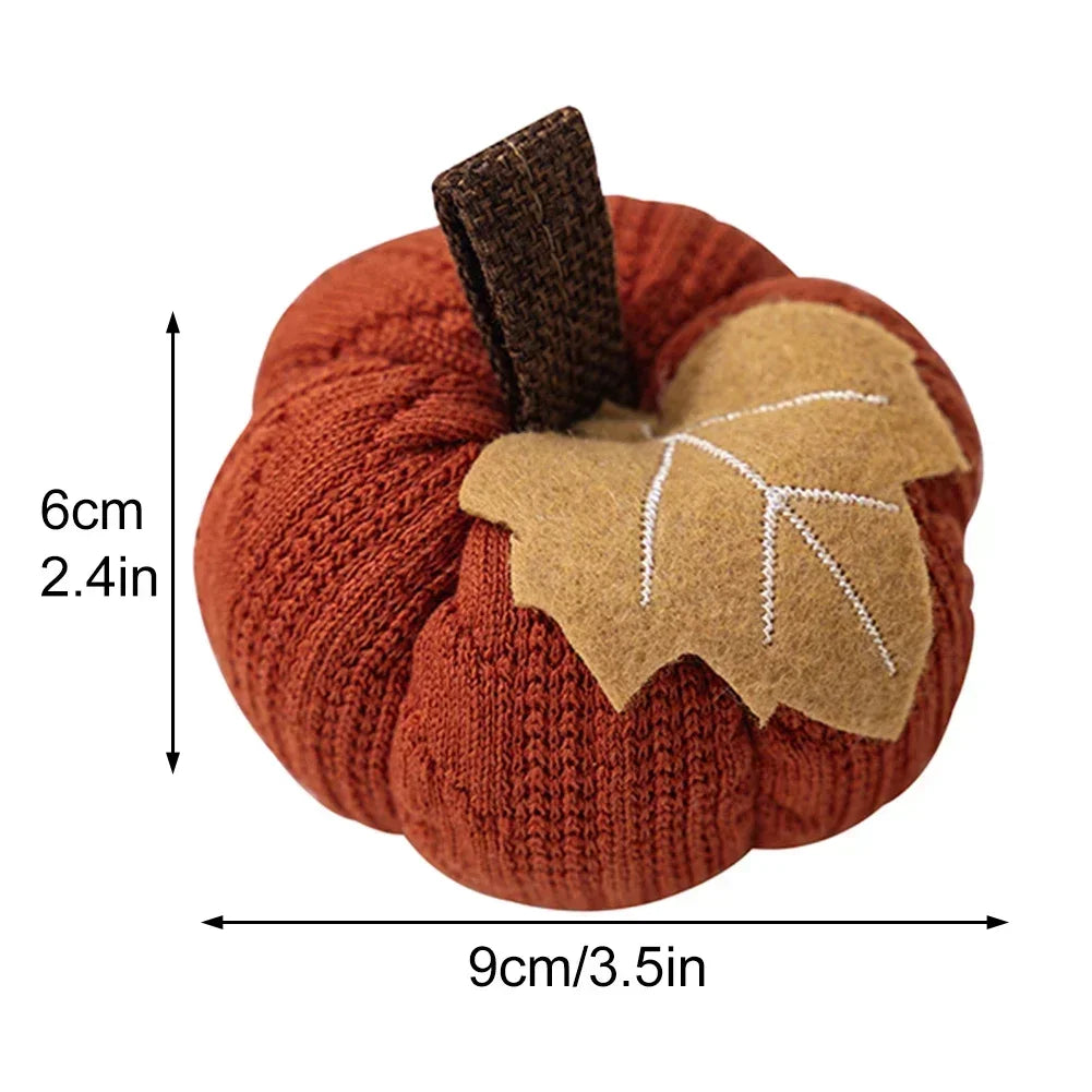 Knitted Pumpkin Decoration – 9 cm Soft Fall Pumpkin Ornament – image 14