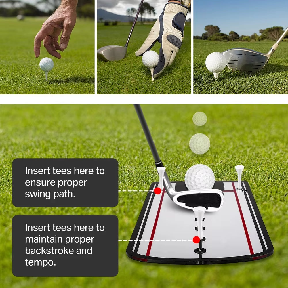 Golf Putting Mirror, Alignment Training Aid 145 x 300 mm – image 4