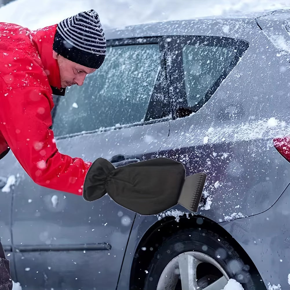 Ice Scraper with Glove – Windshield Snow Scraper and Thermal Mitt – image 5