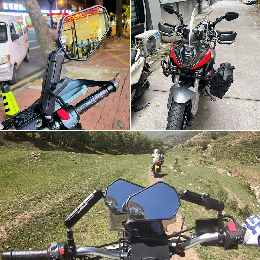 Universal Foldable Motorcycle Rear View Mirror – image 6