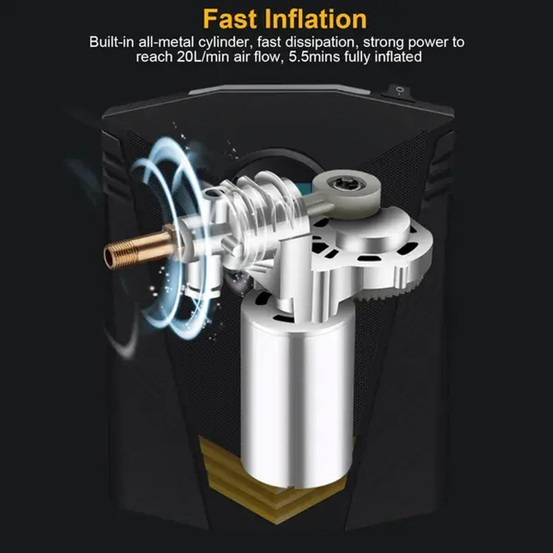 Tire Inflator 12V 150 PSI Digital Air Compressor with LCD Display – image 4