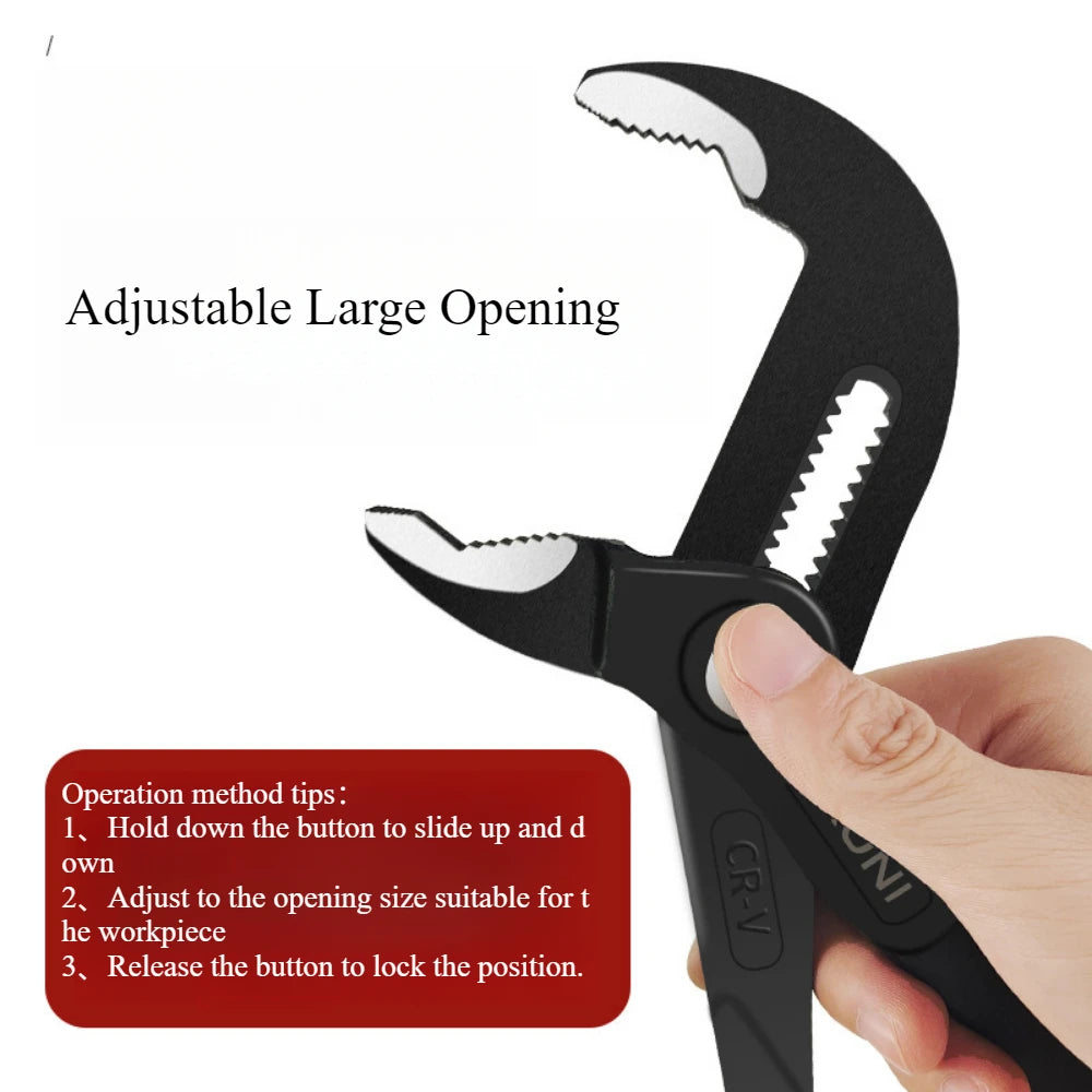 Plumbing Quick-Adjust V-Jaw Tongue and Groove Pliers – image 3
