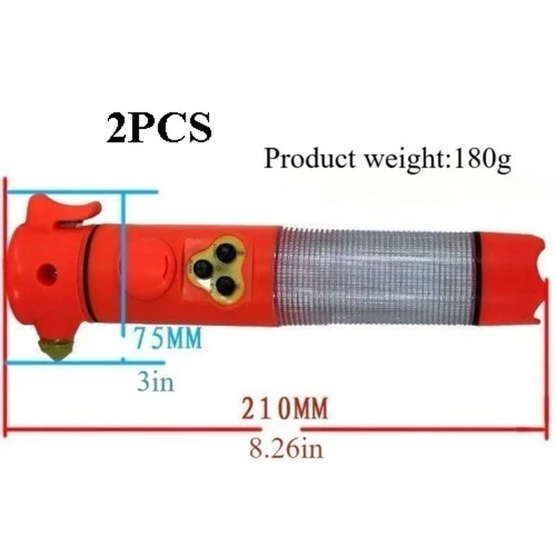 Car Safety Hammer with Seat Belt Cutter and LED Flashlight – image 5