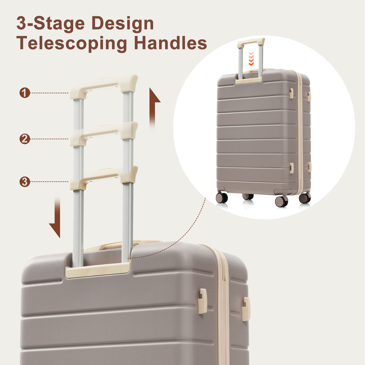 6-Piece Hardside Luggage Set, 16/20/24/28 in Spinners with Duffel – image 5