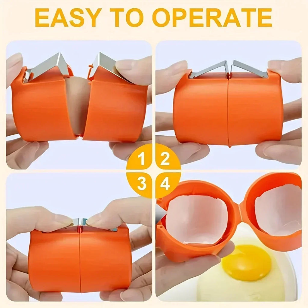 Egg Shell Opener - Handheld Egg Cracker & Separator