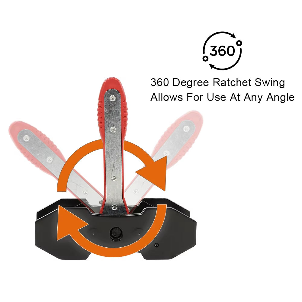 Ratcheting Brake Caliper Piston Spreader Tool with Expansion Plates – image 2