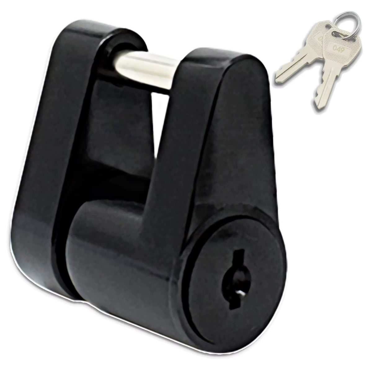 Trailer Coupler Lock, Zinc Alloy Hitch Padlock with 2 Keys – image 4
