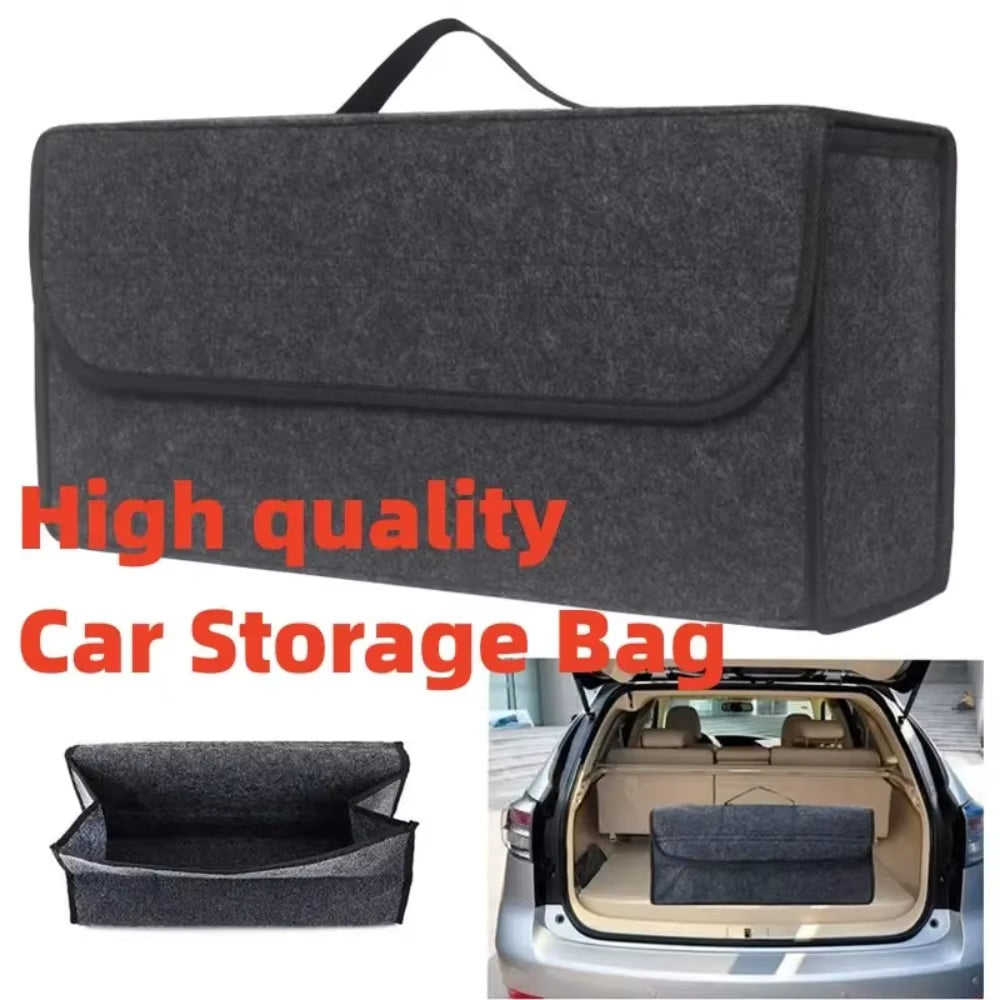 Large Felt Trunk Organizer - Anti-Slip Cargo Storage – image 2