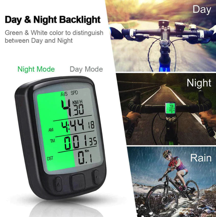 Bike Speedometer, Waterproof LCD Cycling Computer, Wired or Wireless – image 17