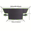 Windshield Snow Cover with Mirror Covers - Magnetic Frost Guard