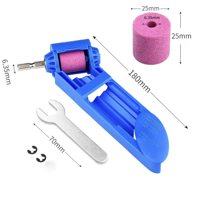 Drill Bit Sharpener - Portable Grinding Wheel Sharpener for 2-12.5Mm Bits
