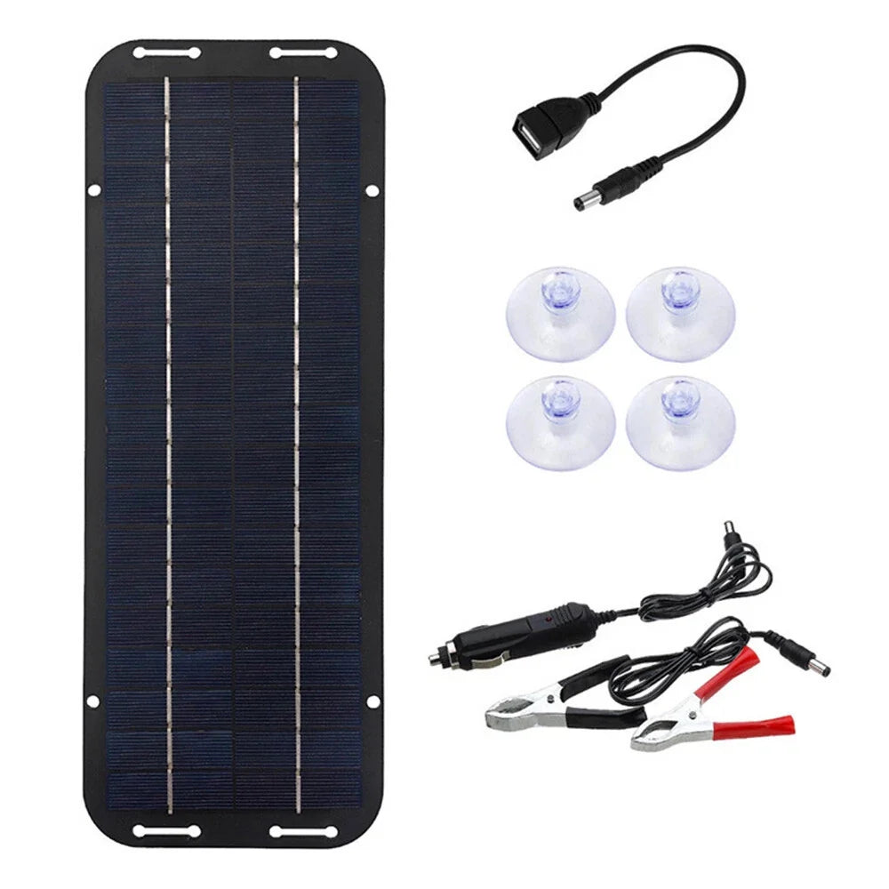 Solar Trickle Charger, 30W 12V Battery Maintainer Kit – image 13
