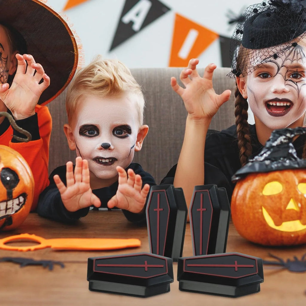 Halloween Mini Coffin Boxes – 10 Pack Black Treat Boxes with Lids – image 9