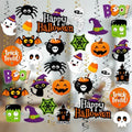 Halloween Hanging Swirls – 32 Pc Ghost and Pumpkin Ceiling Decorations