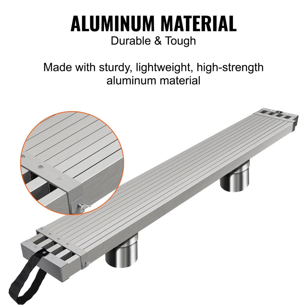 Telescoping Aluminum Work Plank – 9-15 ft Scaffold Plank, 500 lb – image 4