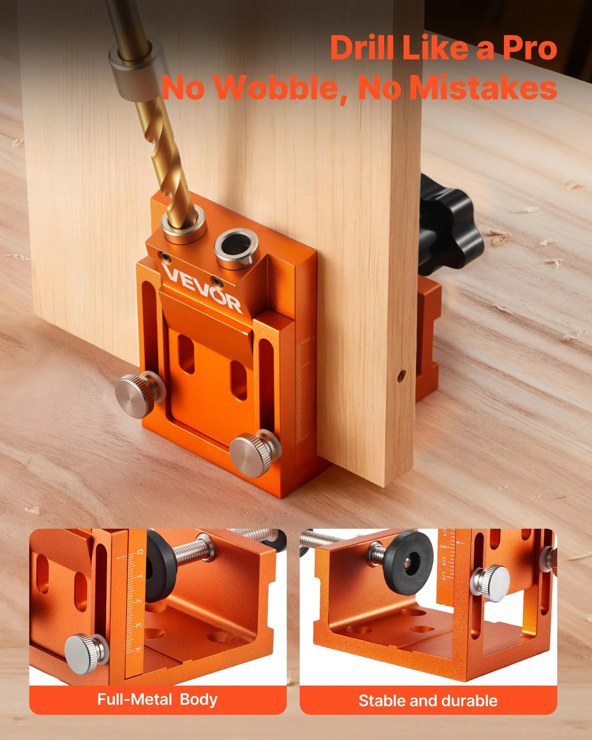 Pocket Hole Jig Kit – Adjustable 0.47 to 1.89 in – image 5