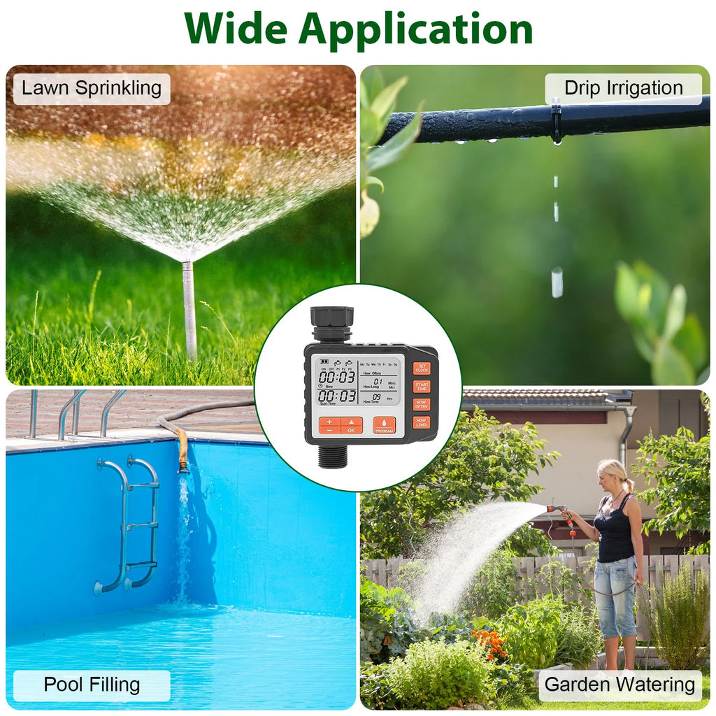 Sprinkler Timer - Programmable Hose Faucet Water Timer, 3 Programs – image 2