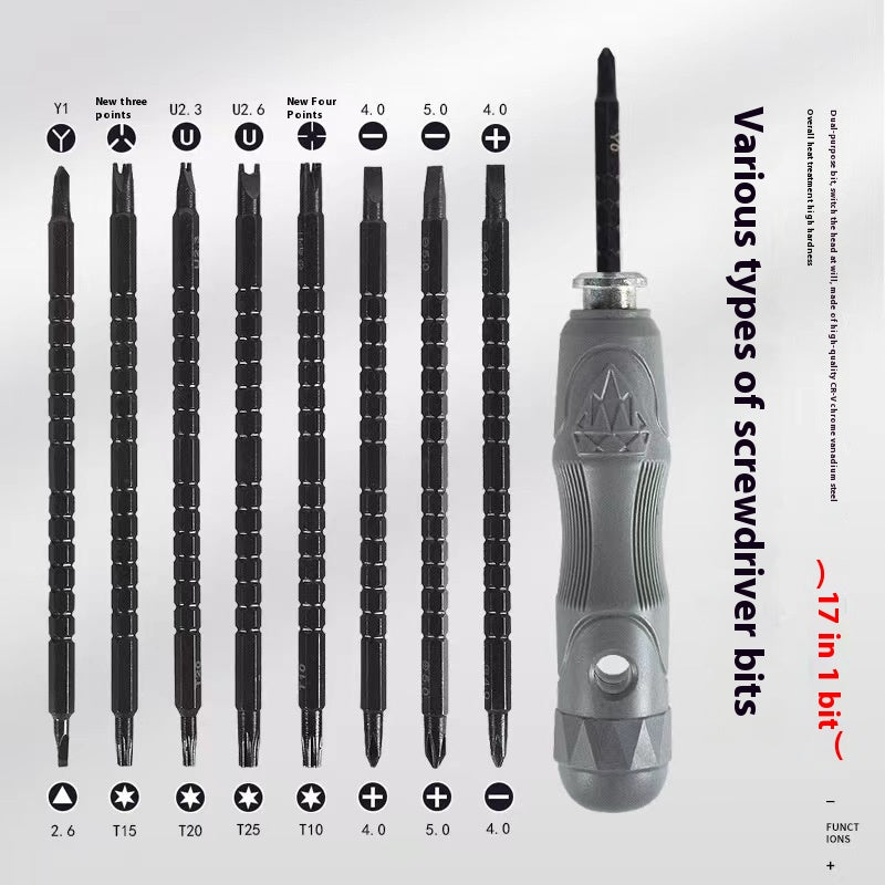 Magnetic Screwdriver Set, 17-in-1 Special Bits – image 4
