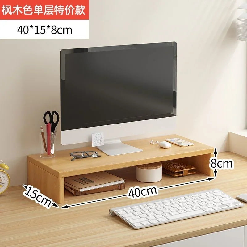 Monitor Riser Stand with Storage - Desk Organizer Shelf for Keyboard – image 9