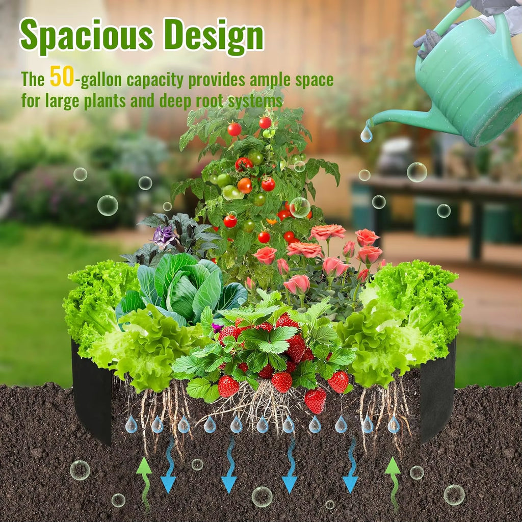 Fabric Grow Bag, Round Raised Garden Bed Planter – image 5