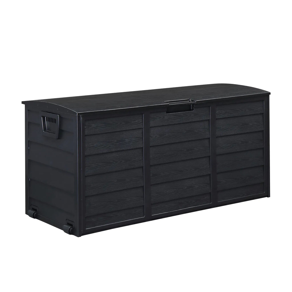 75 Gallon Deck Box with Lockable Lid and Wheels, Outdoor Storage – image 10