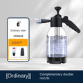Hand Pump Foam Sprayer 2L, Car Wash Snow Foam Bottle with 3 Nozzles