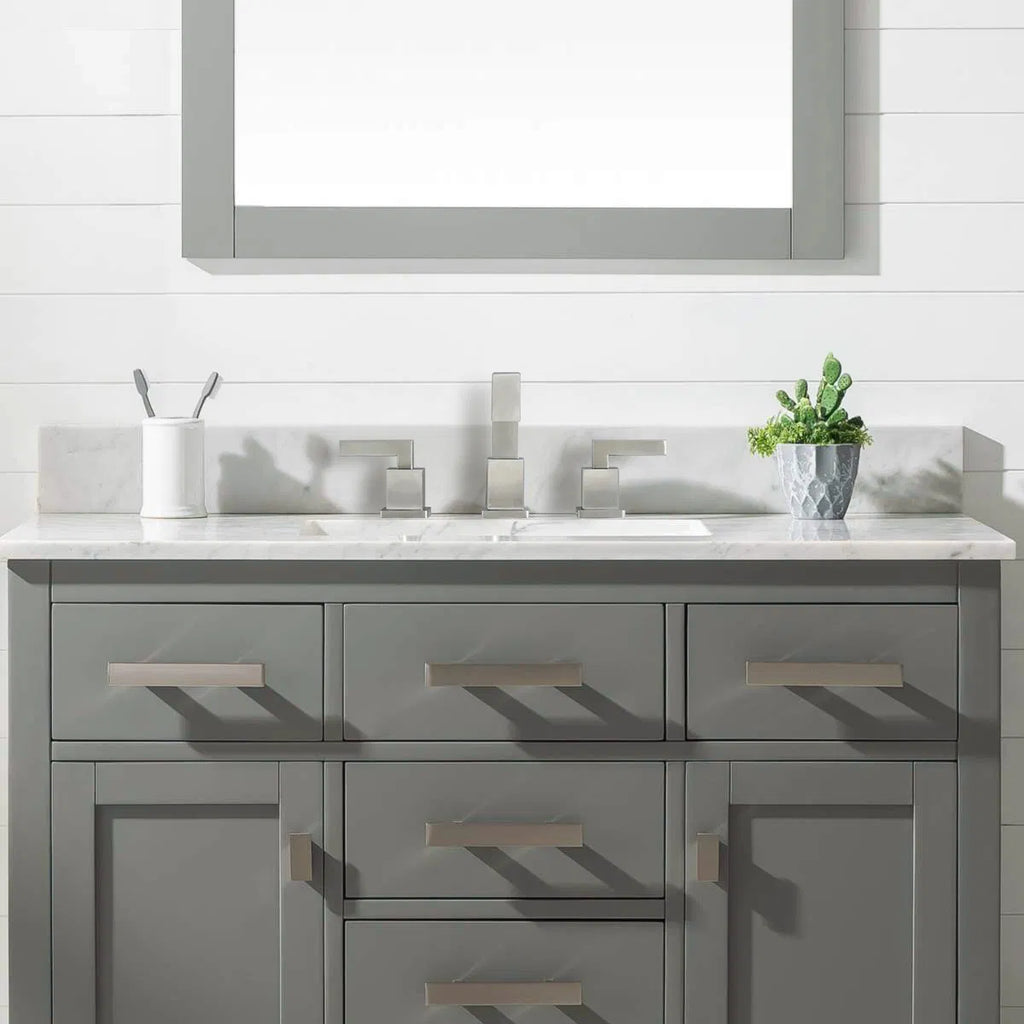 Widespread Waterfall Bathroom Faucet, 2-Handle 3-Hole, Brushed Nickel – image 11