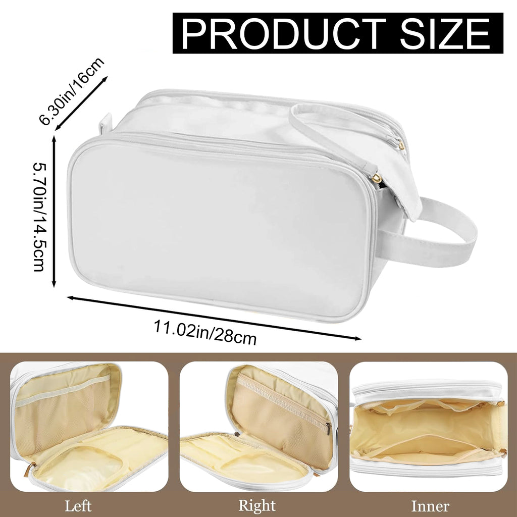Hanging Toiletry Bag, Large Travel Organizer with Double Zipper – image 7