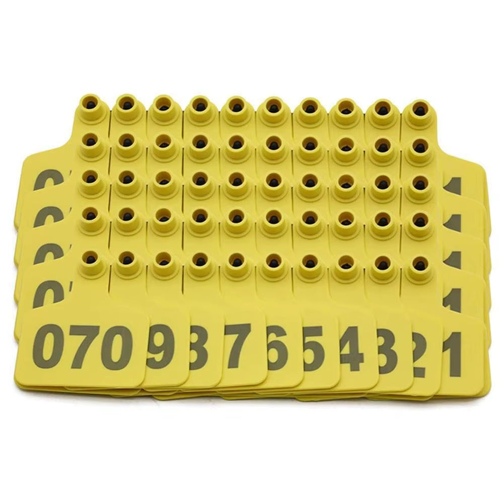 Farm Livestock Ear Tags 100 Pack, Numbered 1-100 for Cattle and Sheep – image 9