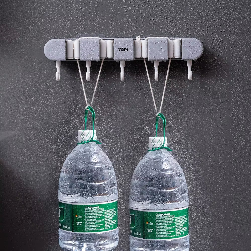 Self-Adhesive Wall Mop & Broom Organizer Rack – image 4