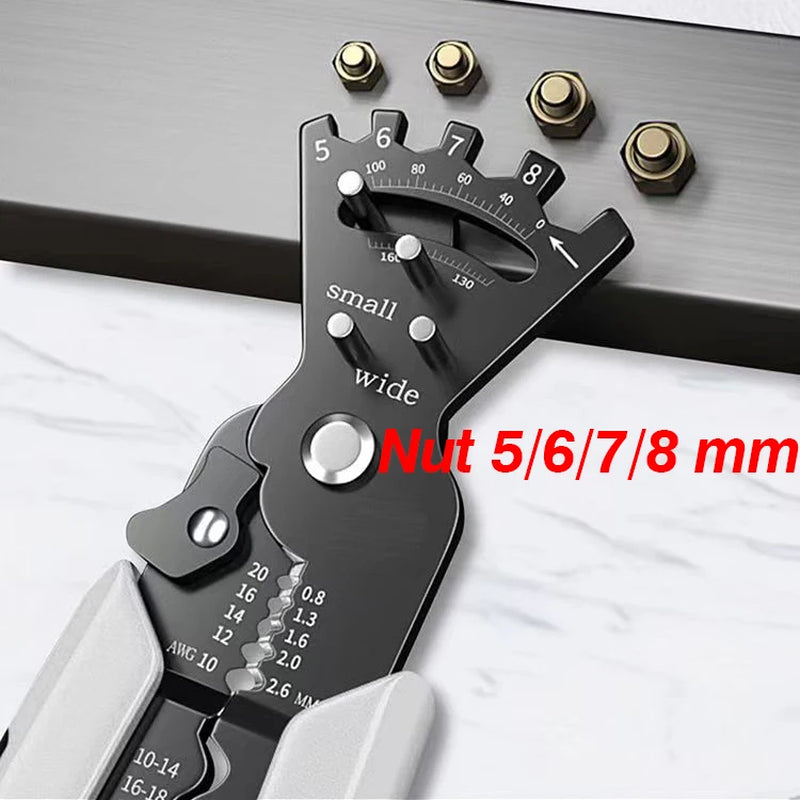 Multi-Function Bending Pliers - Wire Stripper & Crimper