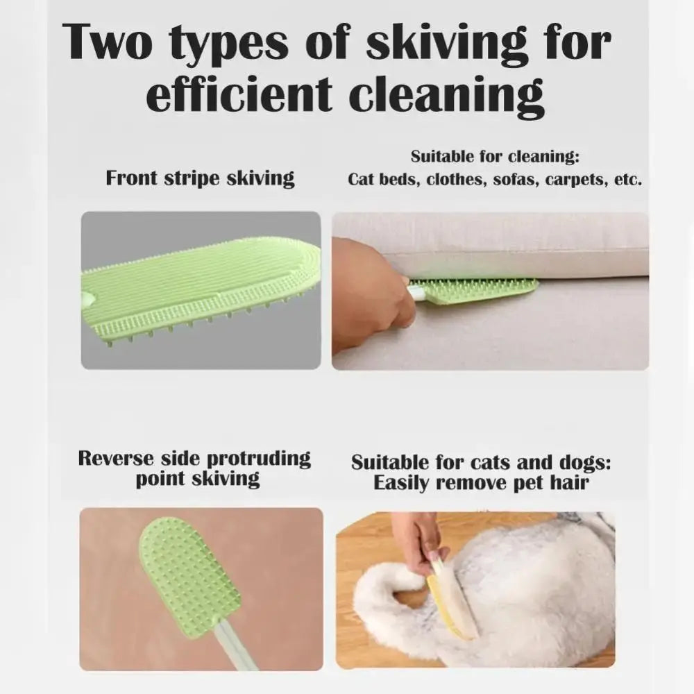 Pet Hair Removal Comb - Soft Grooming Brush for Cats & Dogs