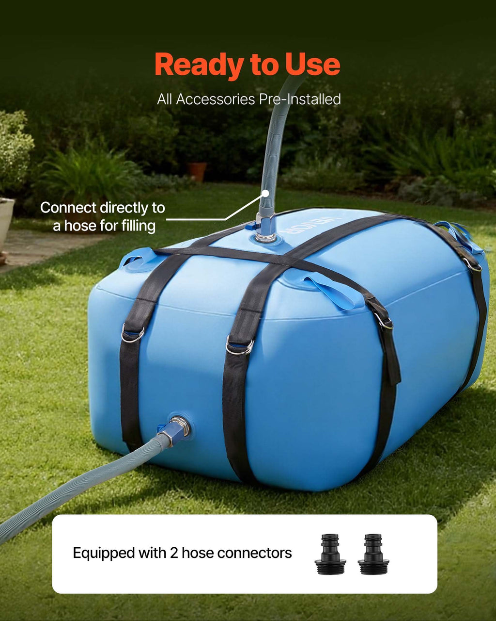 Collapsible Water Storage Bladder 35 Gallon for RV and Camping – image 5