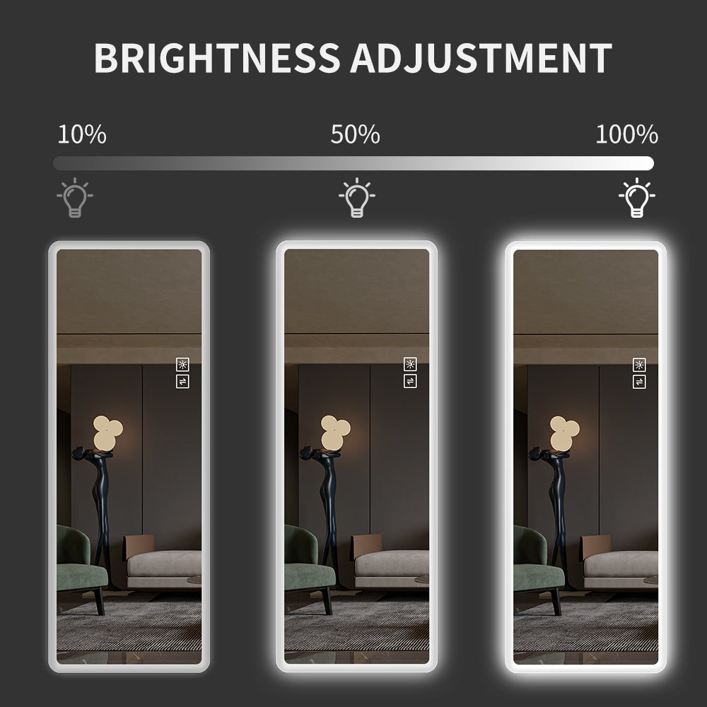 65 x 22 Inch Full Length LED Lighted Vanity Mirror, Dimmable – image 5