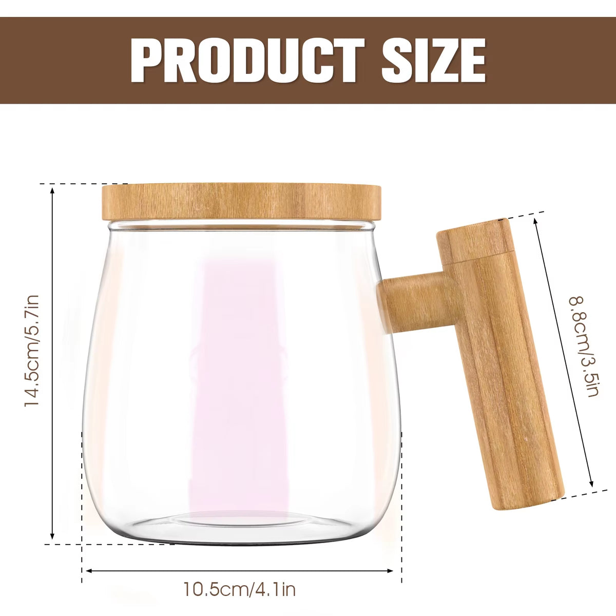 Self-Stirring Mug 400ml – Electric Mixing Cup for Drinks – image 5