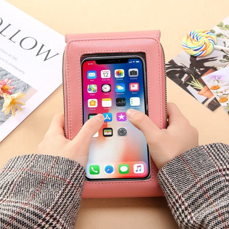 Crossbody Phone Bag – Touchscreen Wallet Purse with Card Slots – image 8