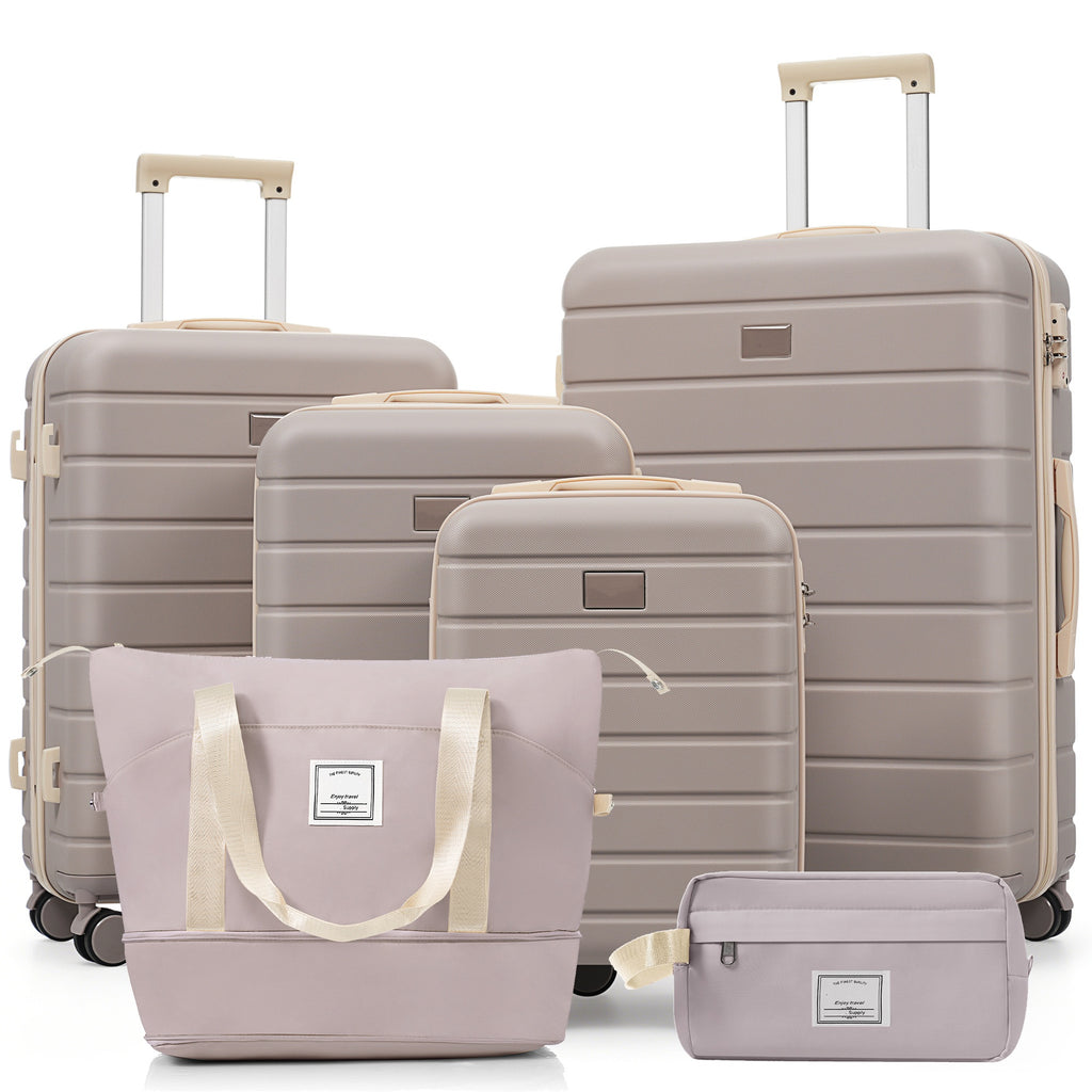 6-Piece Hardside Luggage Set, 16/20/24/28 in Spinners with Duffel – image 1