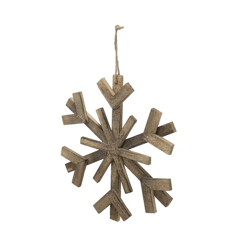 Large Wood Snowflake Ornaments 17.7 In Set of 2 – image 5