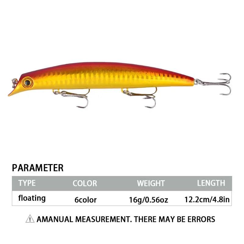 6-Piece Floating Hard Bait Fishing Lures – image 4