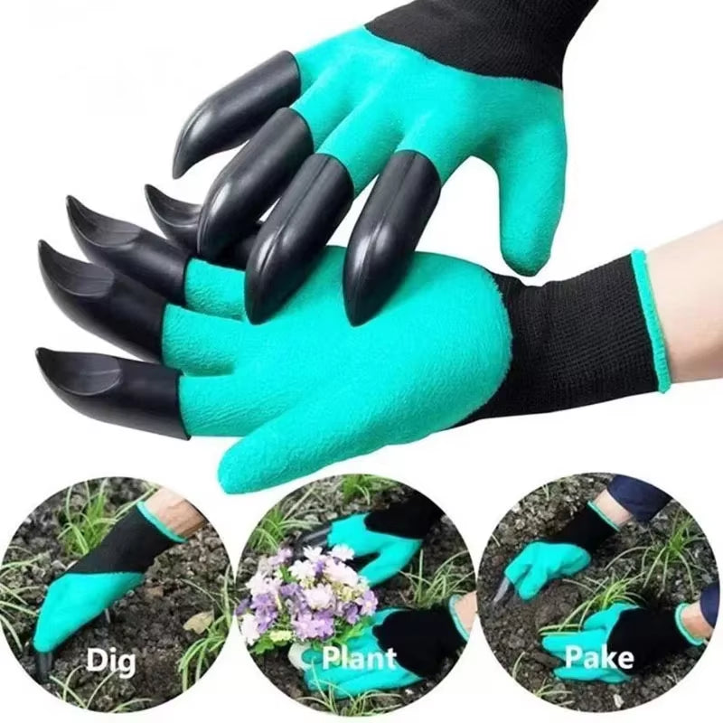 Garden Gloves with Claws - Digging & Planting Work Gloves