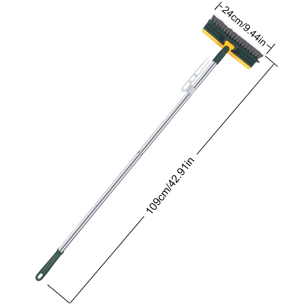Floor Scrub Brush 3-in-1 – Long Handle Brush with Scraper – image 7