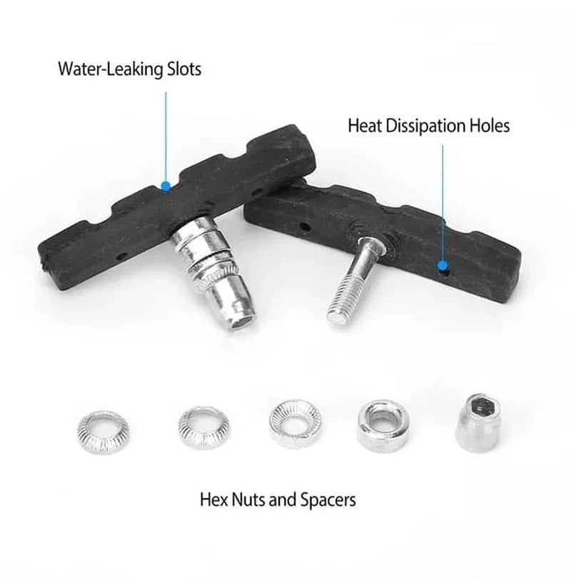 V-Brake Bike Brake Pads - 5 Pairs 70 mm Bicycle Brake Blocks – image 4